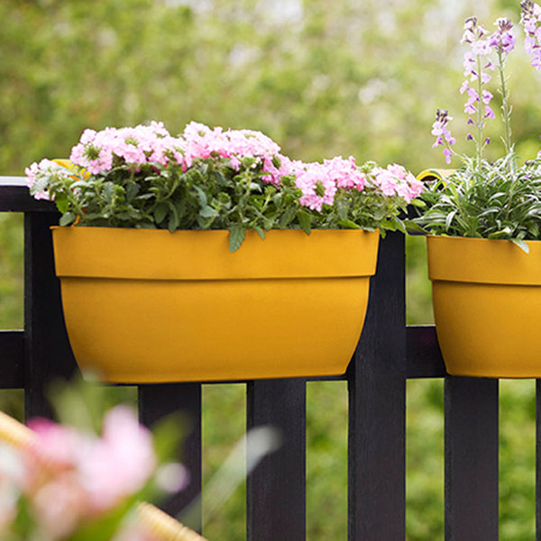 elho® Vibia Campana Easy Hanger Large Honey Yellow Planter image 0