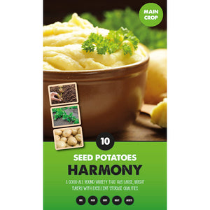 Harmony Main Crop Seed Potatoes - Pack of 10 image