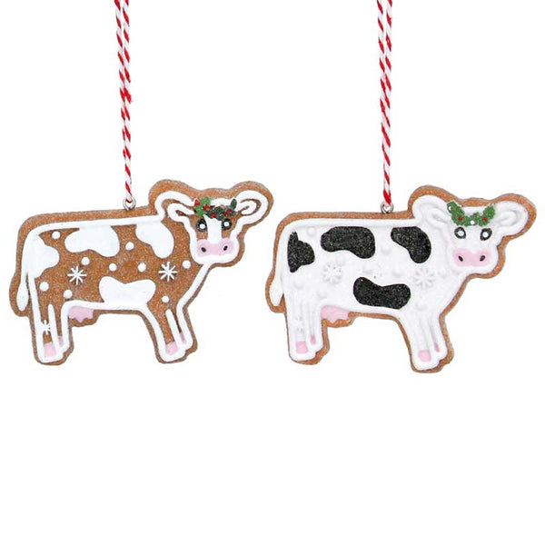 Gisela Graham Resin Gingerbread Cow (Assorted Designs) image 0