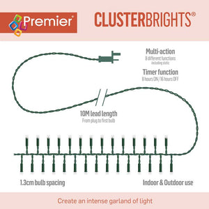 Premier 2000 Multi-Action LED CLUSTERBRIGHTS with Timer - Rainbow image 5