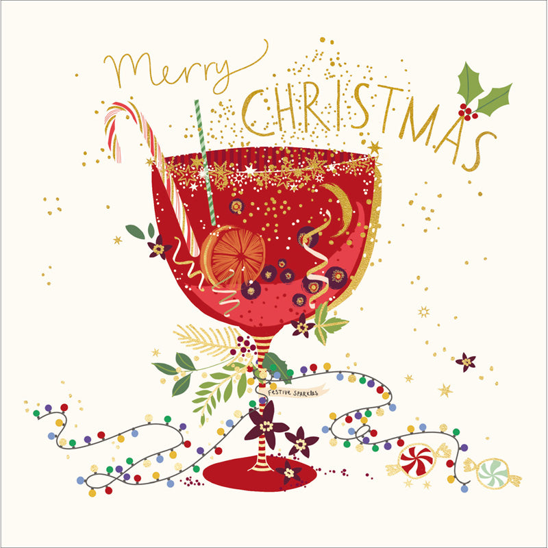 Woodmansterne Christmas Cocktail Christmas Card image 0