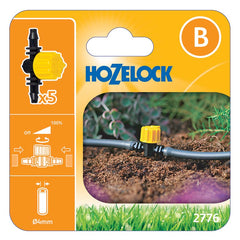 Hozelock 4mm Flow Control Valves (Pack of 5) image 0