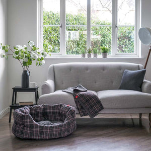 Zoon Plaid Oval Dog Bed image 4