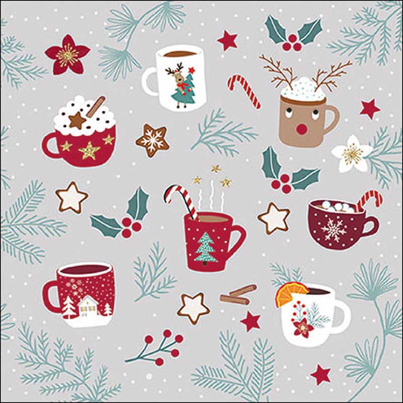 Ambiente Paper Napkins - Hot Drinks (Pack of 20) image 0