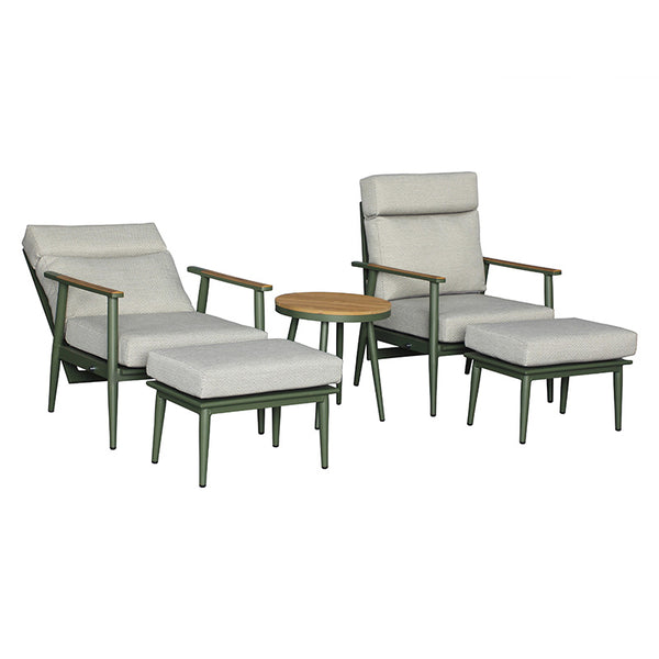 Bramblecrest RHS Wisley 2 Seat Recliner Set in Sage image 8