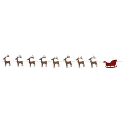 Premier Reindeer & Sleigh Felt Garland image 0