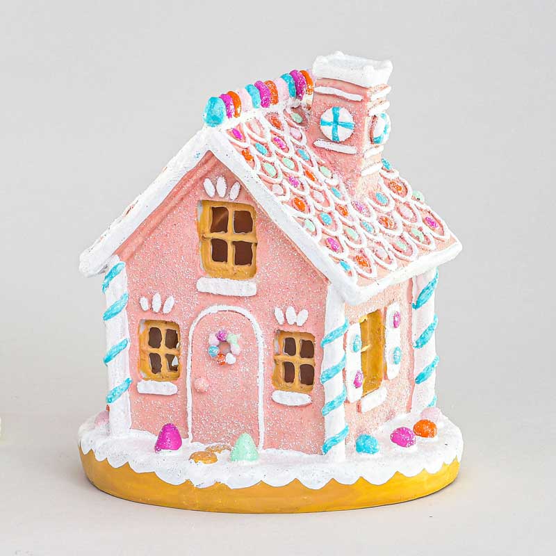Swift Pink Lit Gingerbread House image 0