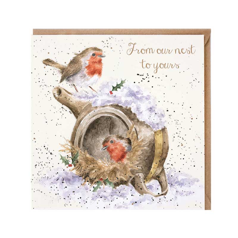 Wrendale Designs From Our Nest To Yours Christmas Card image 0