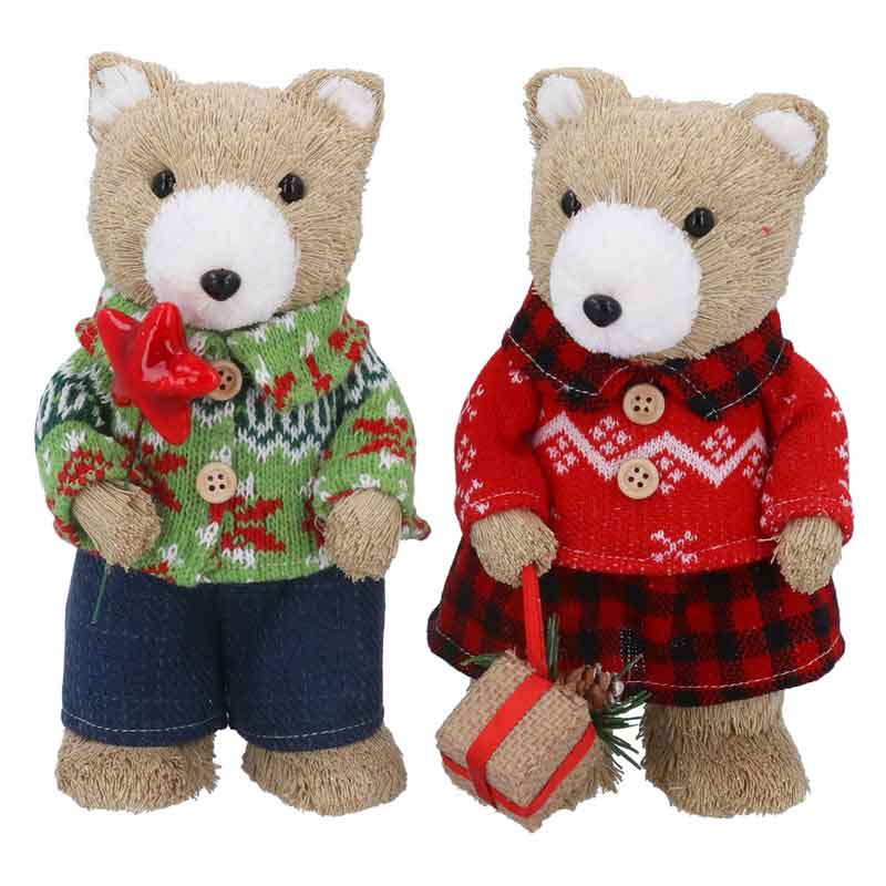 Gisela Graham Bristle Mr OR Mrs Bear (Assorted Designs) image 0