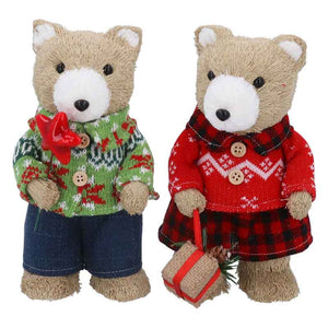 Gisela Graham Bristle Mr OR Mrs Bear (Assorted Designs) image 0