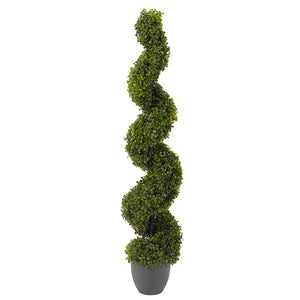Smart Garden 150cm Artificial Topiary Boxwood Twirl image 1