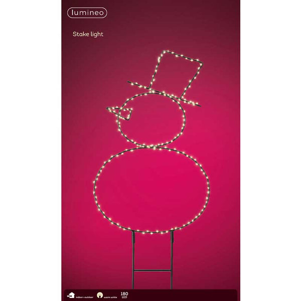 Lumineo Micro LED Snowman Stake Light - 47cm image