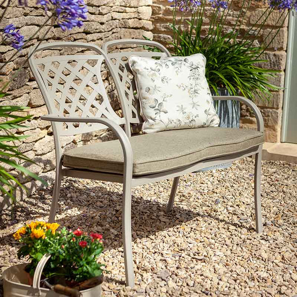 Hartman Berkeley High Back Bench in Maize with Wheatgrass Cushion image 0