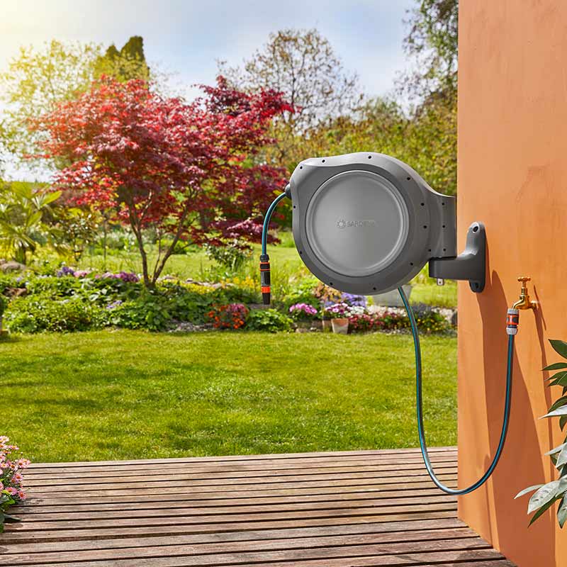 GARDENA Wall-Mounted RollUp Hose Box & Hose (30m) image 0