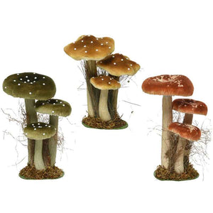 Decoris Velvet Mushroom - 26cm (Assorted Designs) image 0