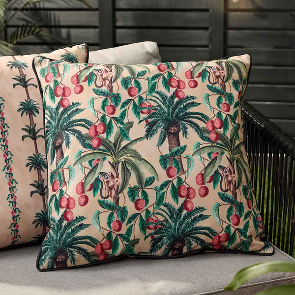 Wylder Monkey Palm Outdoor Cushion, 45 x 45cm - Papyrus image 4