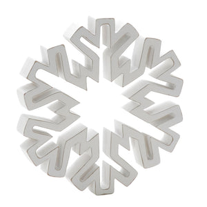 Festive Wooden Cut Out Snowflake image 1