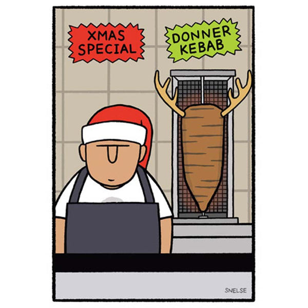 Woodmansterne Donner Kebab Christmas Card image 0