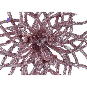 Everlands Pink Glitter Flower Clip image 1