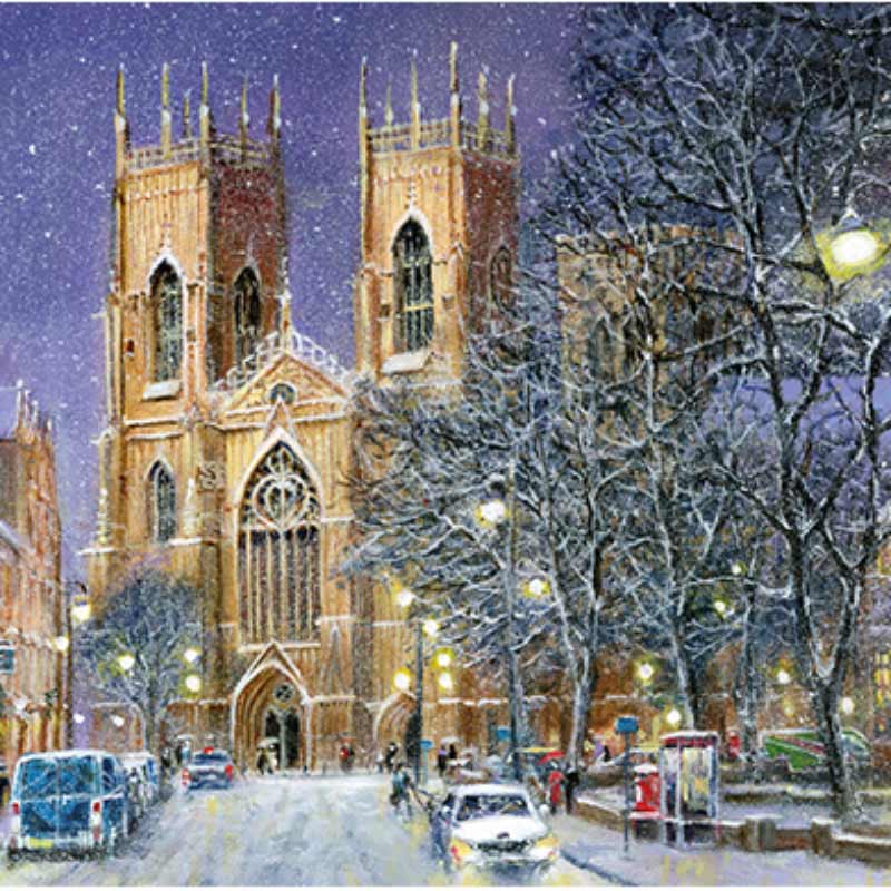 Ling Charity Christmas Cards - Christmas Eve York Minster (Pack of 6) image 0