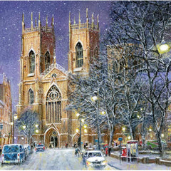 Ling Charity Christmas Cards - Christmas Eve York Minster (Pack of 6) image 0