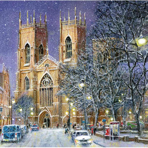 Ling Charity Christmas Cards - Christmas Eve York Minster (Pack of 6) image 0