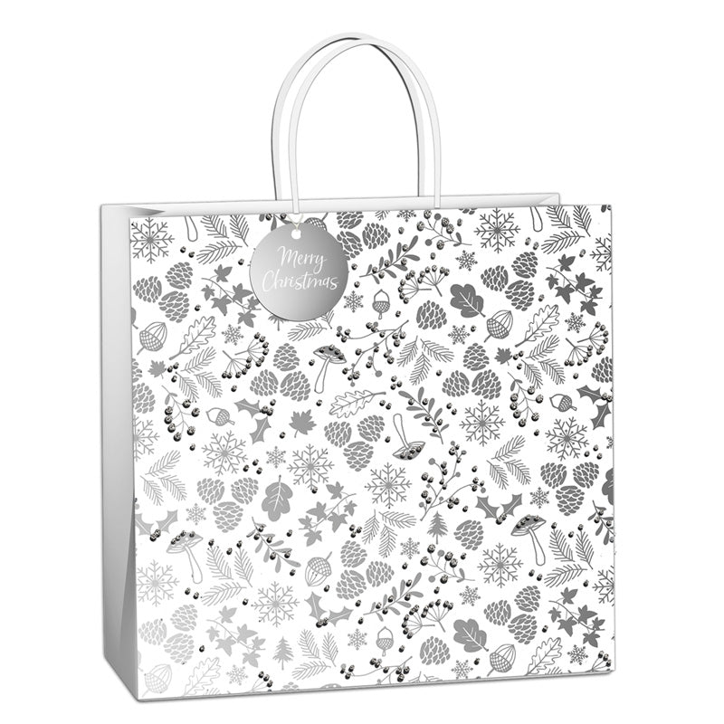 Uniqueco Silver Luxe Extra-Large Gift Bag image 0