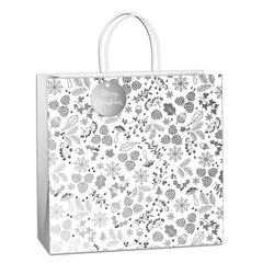Uniqueco Silver Luxe Extra-Large Gift Bag image 0