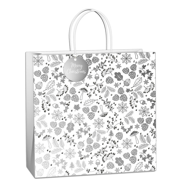 Uniqueco Silver Luxe Extra-Large Gift Bag image 0