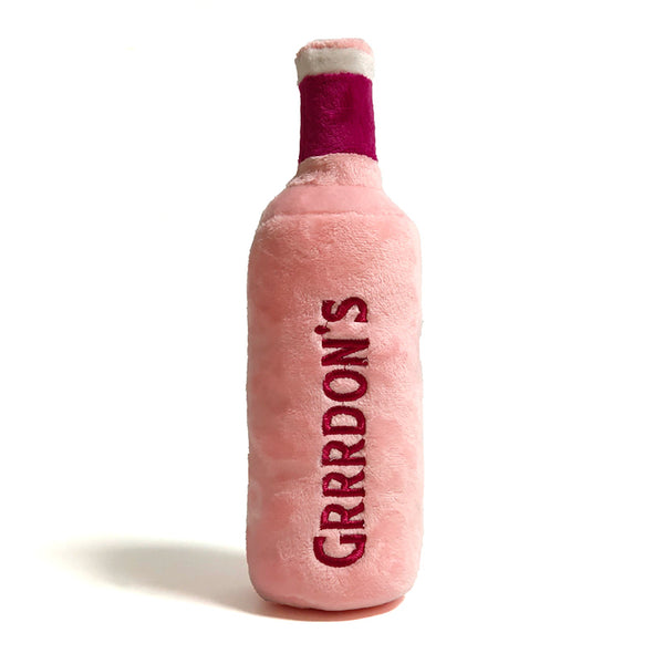 CatwalkDog Grrrdon’s Pink Gin Bottle Plush Dog Toy image 2