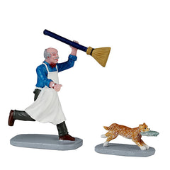 Lemax Feline Fish Thief (Set of 2) image 0