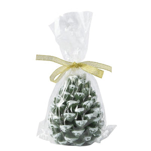 Decoris Snowy Green Pinecone Candle image 1
