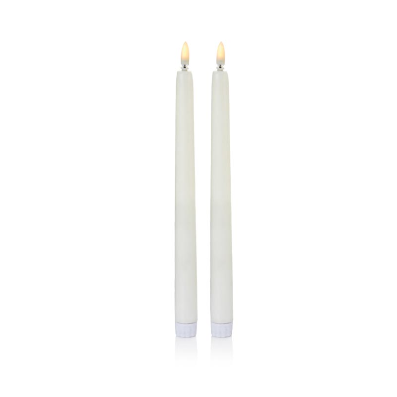 Premier Battery-Operated LED Taper Candles (Pack of 2) image 0