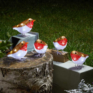 Three Kings InLit Ice Robins (Set of 5) image 0