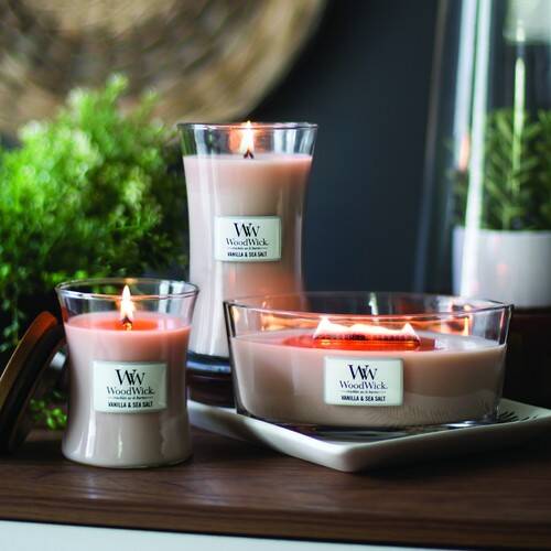 WoodWick Medium Jar - Sea Salt Vanilla image 0