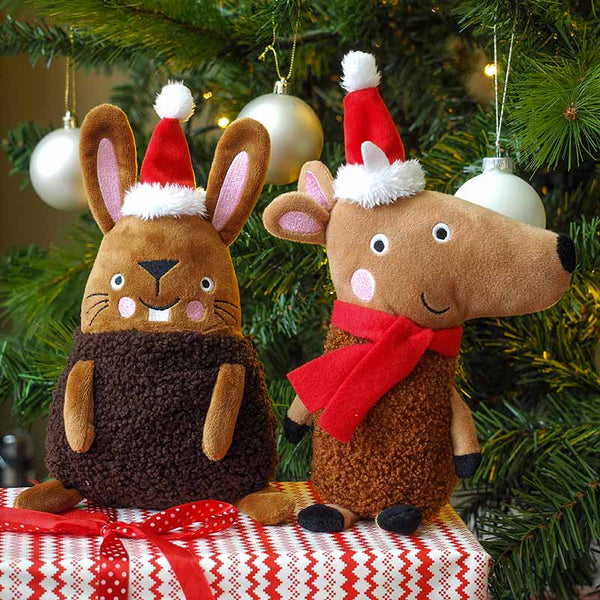 Zoon Festive Friend Plush Dog Toy (Assorted Designs) image 3