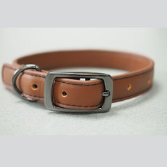 Zoon Luxe Leather Tan WalkAbout Collar image 0