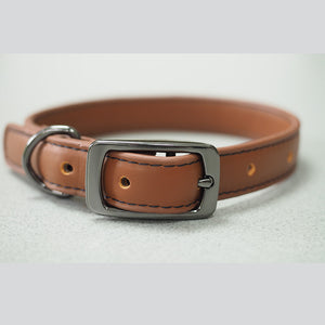 Zoon Luxe Leather Tan WalkAbout Collar image 0