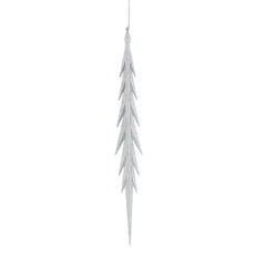 Festive Silver Glitter Contemporary Icicle image 0