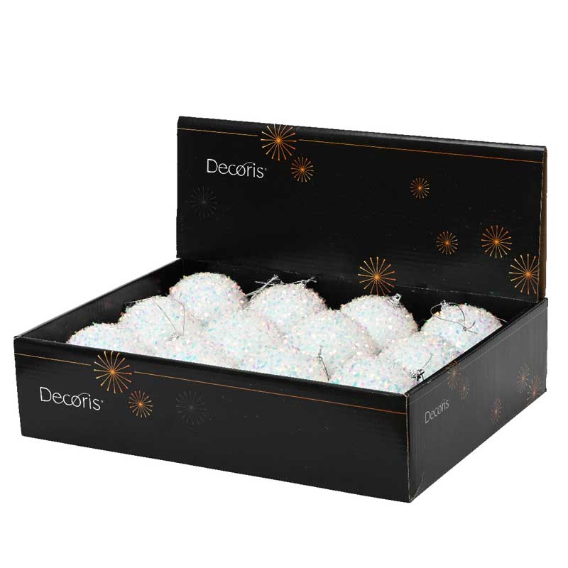 Decoris Foam Bauble with Iridescent Shreds image 0
