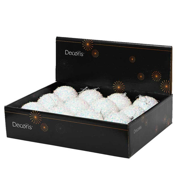 Decoris Foam Bauble with Iridescent Shreds image 1