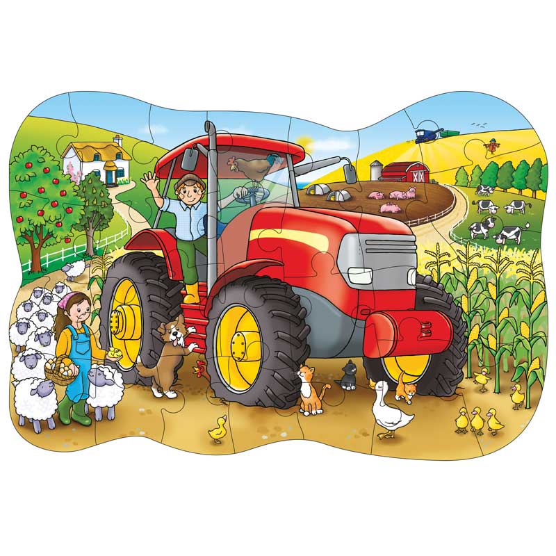 Orchard Toys Big Tractor Jigsaw Puzzle image 0