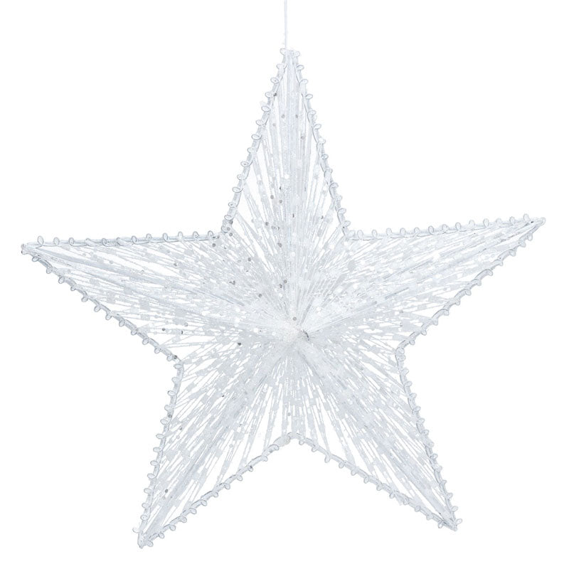 Gisela Graham White 5-Point Star image 0