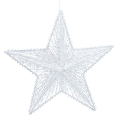 Gisela Graham White 5-Point Star image 0