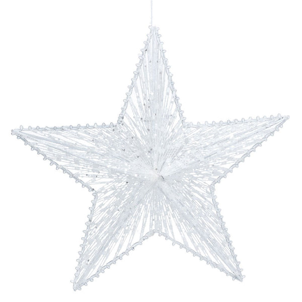 Gisela Graham White 5-Point Star image 0