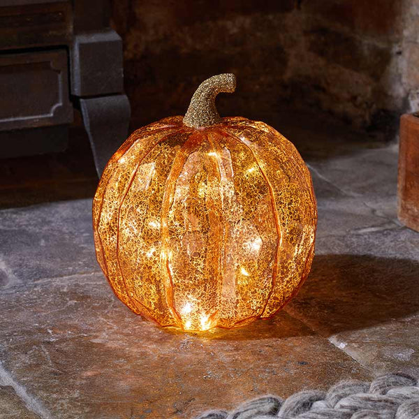 Internally Lit Golden Pumpkin image 2