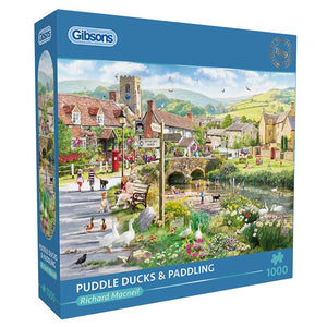 Gibsons Puddle Ducks & Paddling 1000 Piece Jigsaw Puzzle image 3