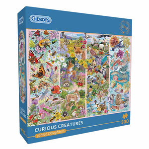 Gibsons Curious Creatures 500 Piece Jigsaw Puzzle image 1