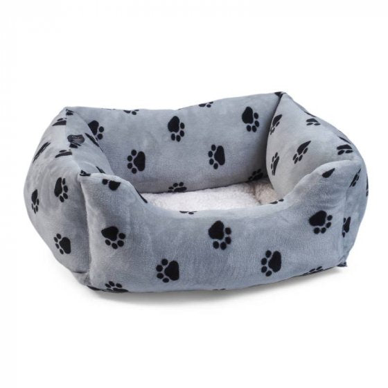 Zoon Snug Paws Grey Square Dog Bed image 0