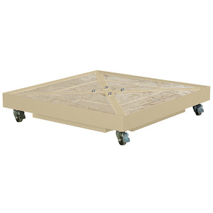 Platinum Ceramica Wheeled Parasol Base - Sandstone image 3